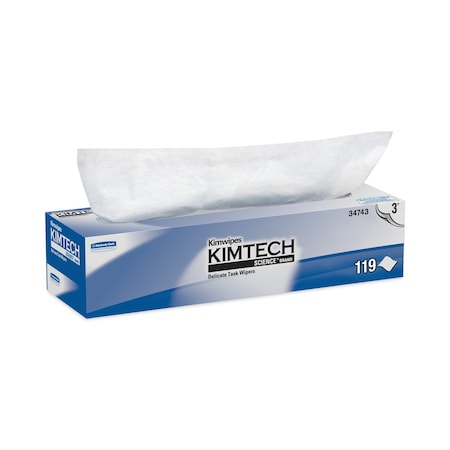 Kimtech Kimwipes Delicate Task Wipers, 3-Ply, 11 4/5 x 11 4/5, 119/Box, PK15 KCC 34743